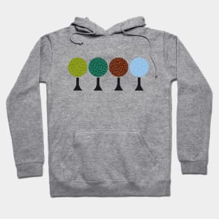 Four Seasons (Turing Pattern) Trees Hoodie